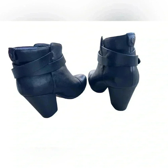 Rag & Bone Harrow boots black Ankle Leather Size 38 - Picture 7 of 13